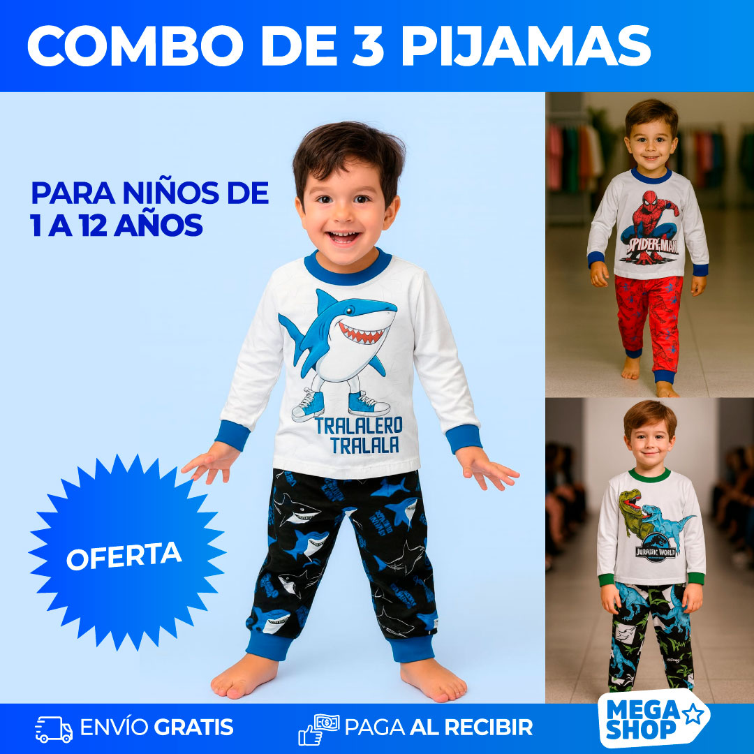 3 PIJAMAS NIÑO
