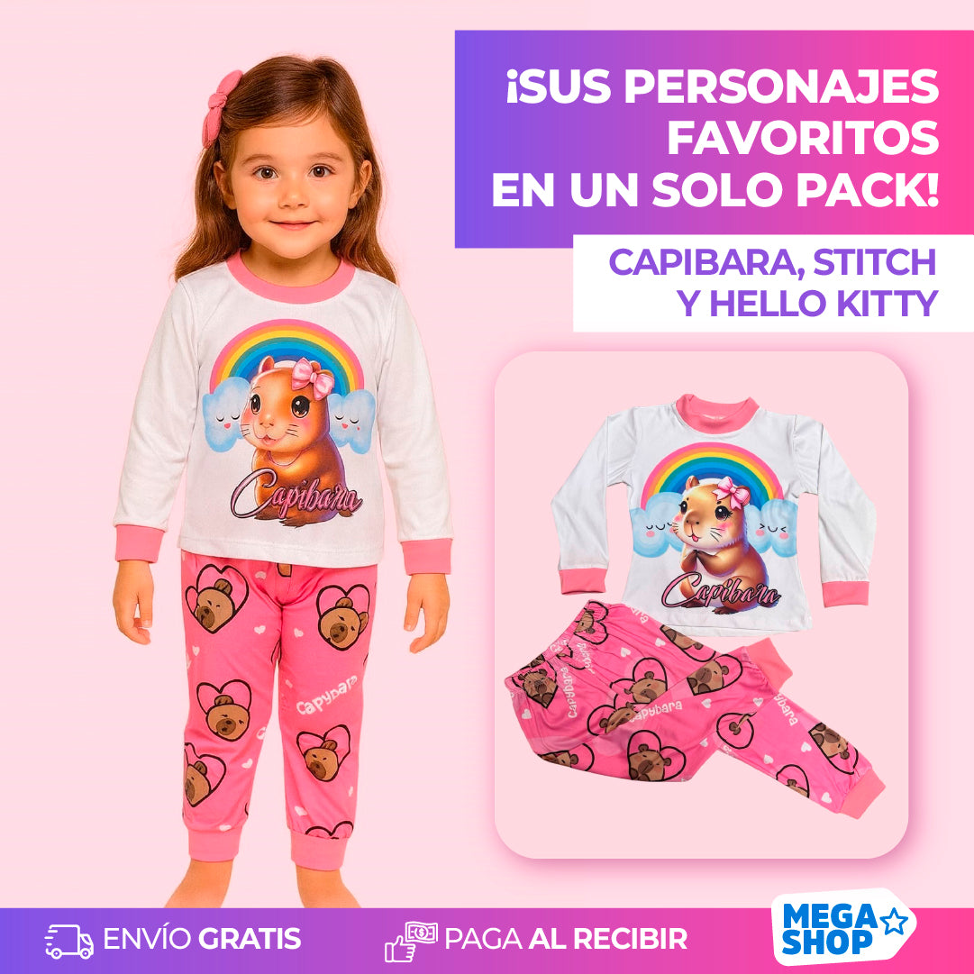 3 PIJAMAS NIÑA